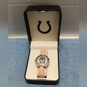 Indianapolis Colts NFL Women's Pink Wrist Watch By Avon Condition New